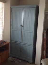 Blue 4 Door Cabinet