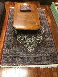Coffee Table and Persian Style Rug