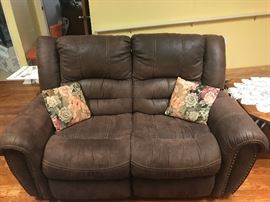 Brown Loveseat