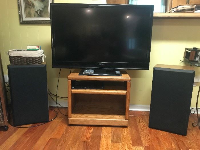 Television, Speakers, TV Stand
