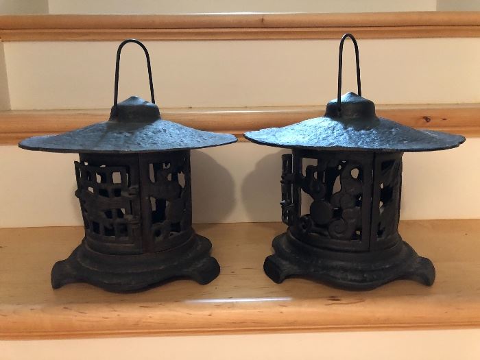 Cast iron Pagoda lanterns
