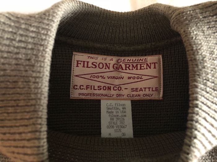 Men’s Filson wool sweater 