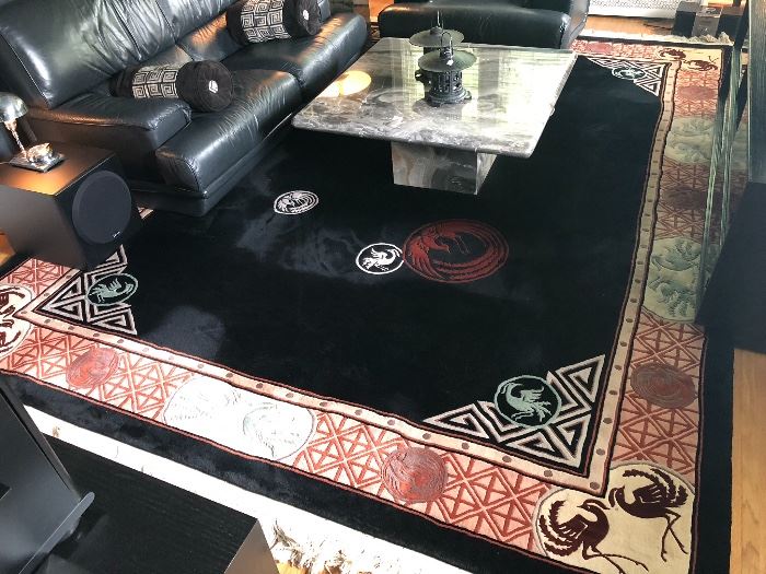 Incredible large Asian rug.  156” x 109 1/2”