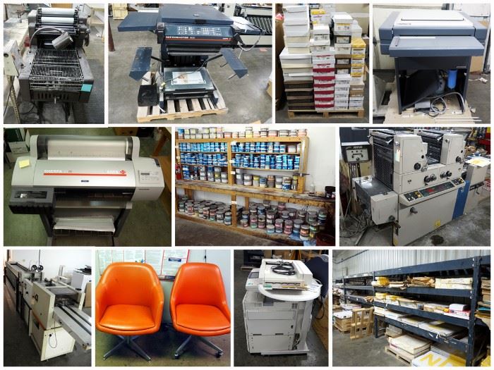 Commercial Printing Equipment And Supply Auction starts on 6/10/2018