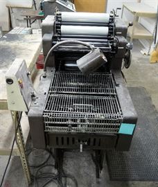 ABDICK Model 9810 Offset Duplicator, Astro AMC 2000 Envelope Feeder, Swing Away T51 Color Press
