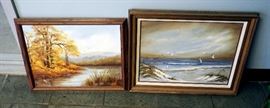 Original Oil Landscapes By Elaine McKinnly, Qty 2, 19 x 22 And 21 x 24