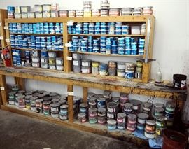 Custom Ink Storage Shelf, 79"H x 144"W x 24"D