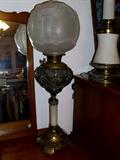 Signed Bradley Hubbard lamp