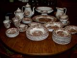 Brown transfer ware
