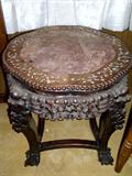 Mother-of-pearl inlaid table