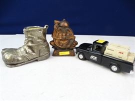 3 Vintage Coin Banks 1920s  Newer