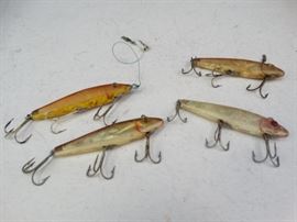 4 Vintage Topwater Crankbaits
