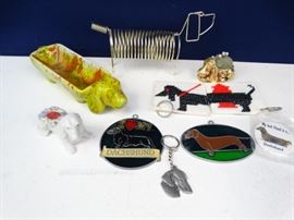 An assortment of Dachsund Items