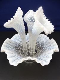 Molded Glass Epergne