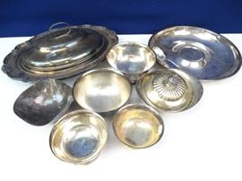 Silver Plated Serving Dishes