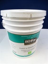 5 Gal Behr Pure White Semi Gloss PaintPrimer