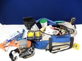 Large Duffel Full of Handyman Caulking Items