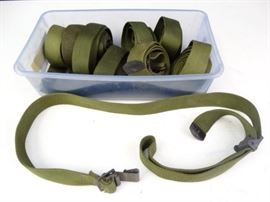 9 Military Surplus Belts  Green