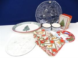 Christmas Dishes Decor Lot
