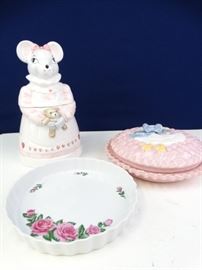 Mouse Cookie Jar Pie Plates