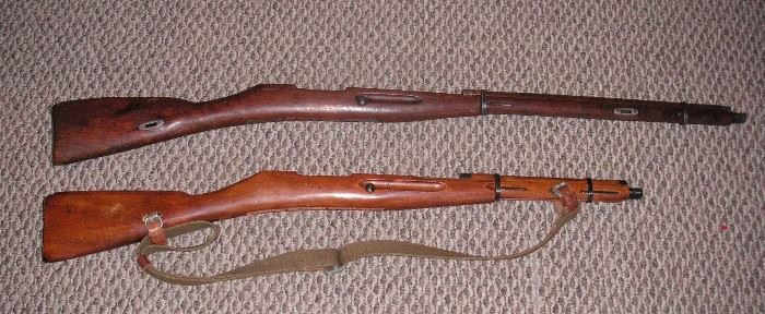 Wood rifle stocks for Russian Mosin-Nagant 