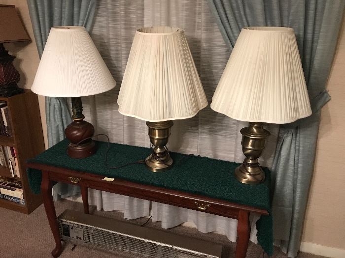 Lamps available, table is sold