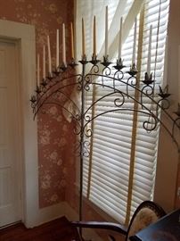 Standing candle chandelier