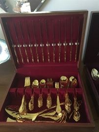 Golden flatware