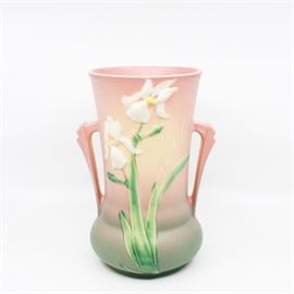 Roseville "Iris" Double-Handled Vase