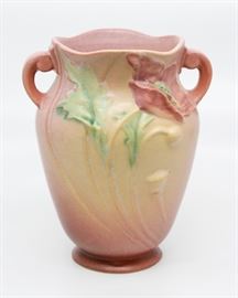 Roseville "Poppy" Double-Handled Pillow Vase - 868-7"