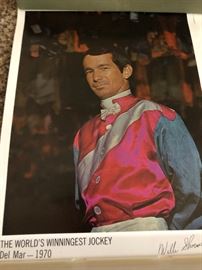Willie Shoemaker he won so many races. PR 5x7 poster/prints from 1970