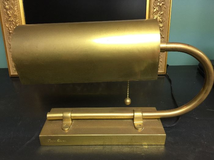 158. Ralph Lauren Brass Low Desk Lamp