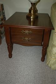 Two drawer end table