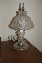 Small glass table lamp 