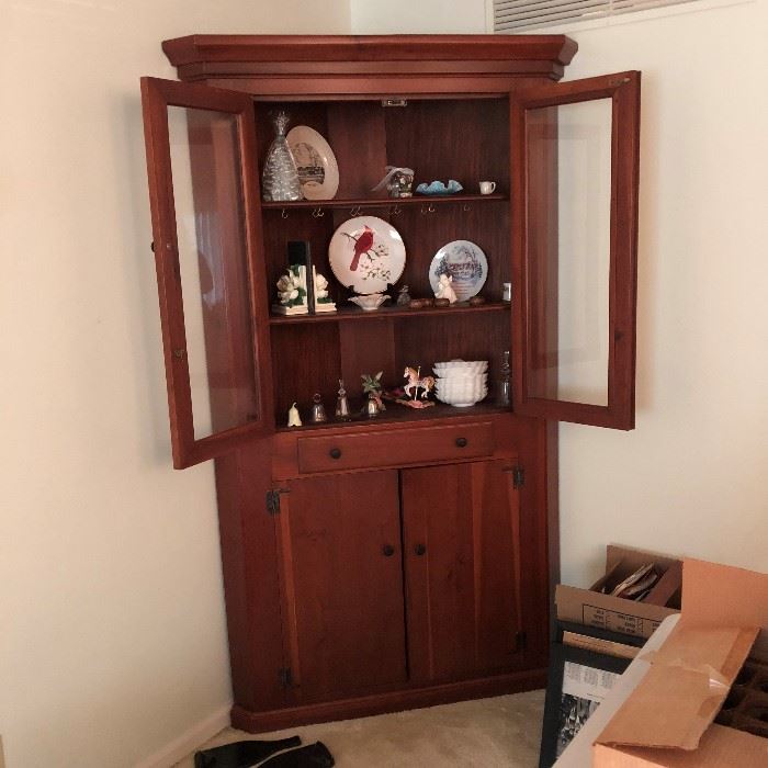 Vintage Corner Cupboard 