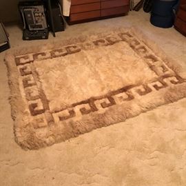 Alpaca Rug from Peru approximately 6" x 5'