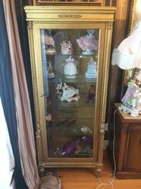 Gold display cabinet