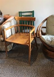 Paul McCobb for The Planner Group. It needs refinishing as there are scratches in the seat. A great project chair!