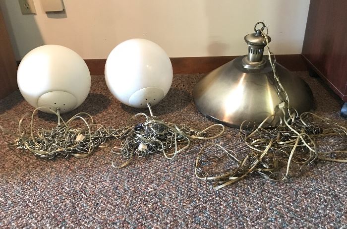 Bar pendants or dining table lighting? These and another box.