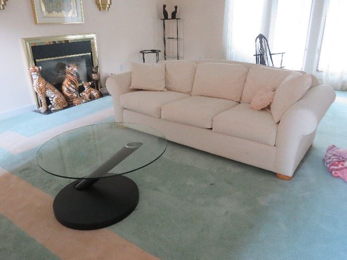 Blonde living room sofa (as is)