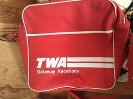 Vintage TWA travel bag