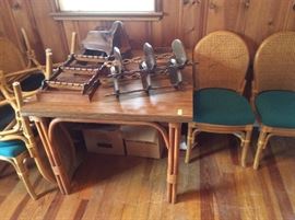 dining room set, shelving
