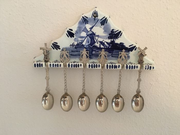 Blue Delft & collectible spoons