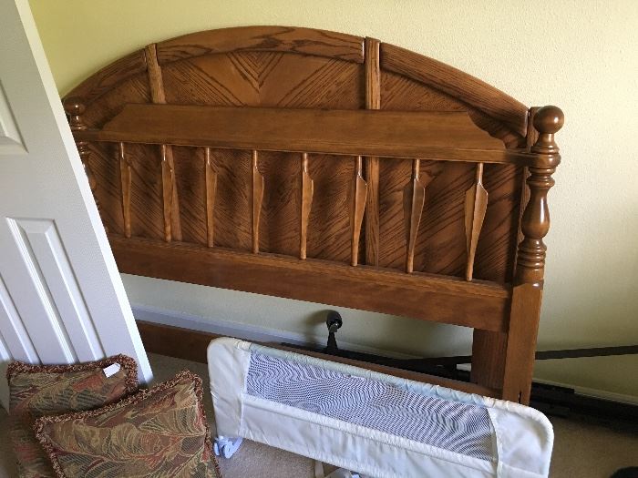 Queen Headboards & Toddler bed rail
