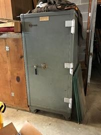 Large Safe - combination works - on wheels - DO NOT purchase unless you have sufficient manpower to safely remove - $ 300.00