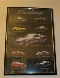 Ford Mustang Evolution Framed Poster