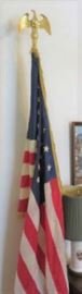 Vintage U.S.A. Flag with Floor Stand