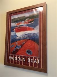 Framed Wooden Boat posters, Sierra Boat Company