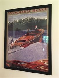 Framed Wooden Boat posters, Sierra Boat Company,
