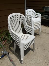 patio chairs, resin